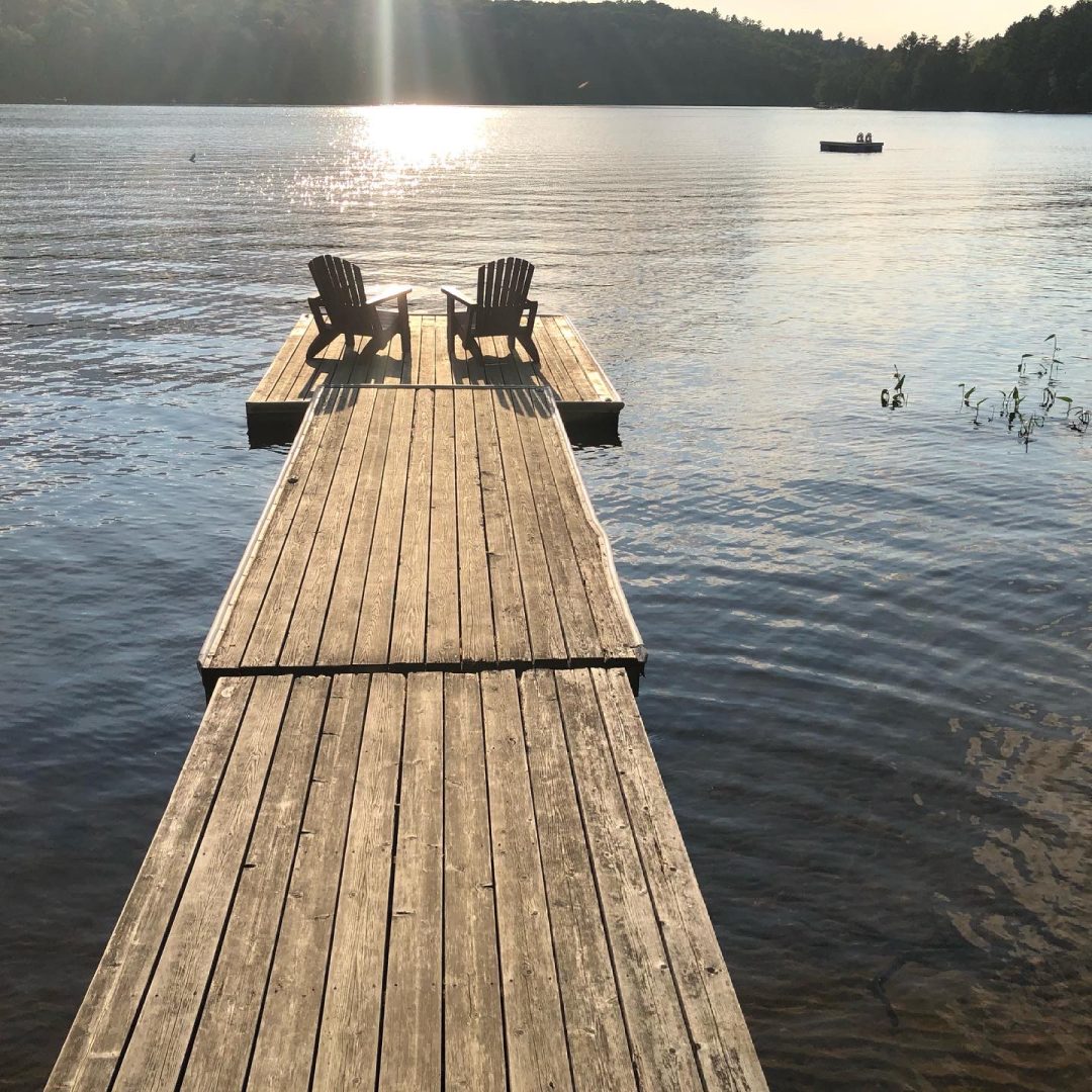 A dock in the water