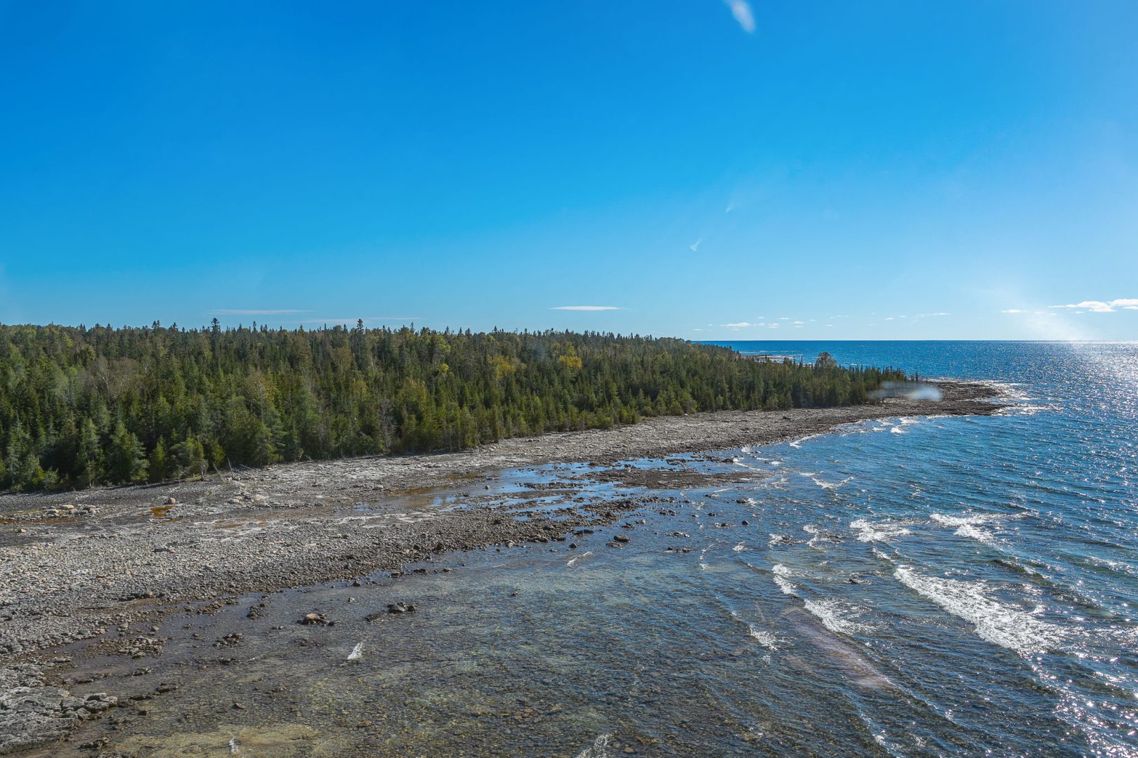 The shore on Fitzwiliam Island