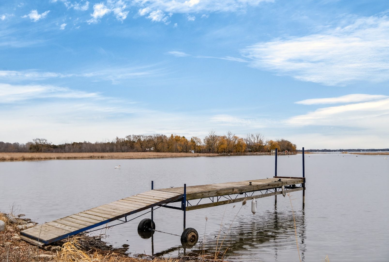 A dock in the water